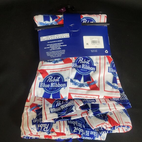 Pabst Blue Ribbon Beer Vintage Logo Sleep Pajama Lounge Pants 2XL NEW NWT - Picture 3 of 4